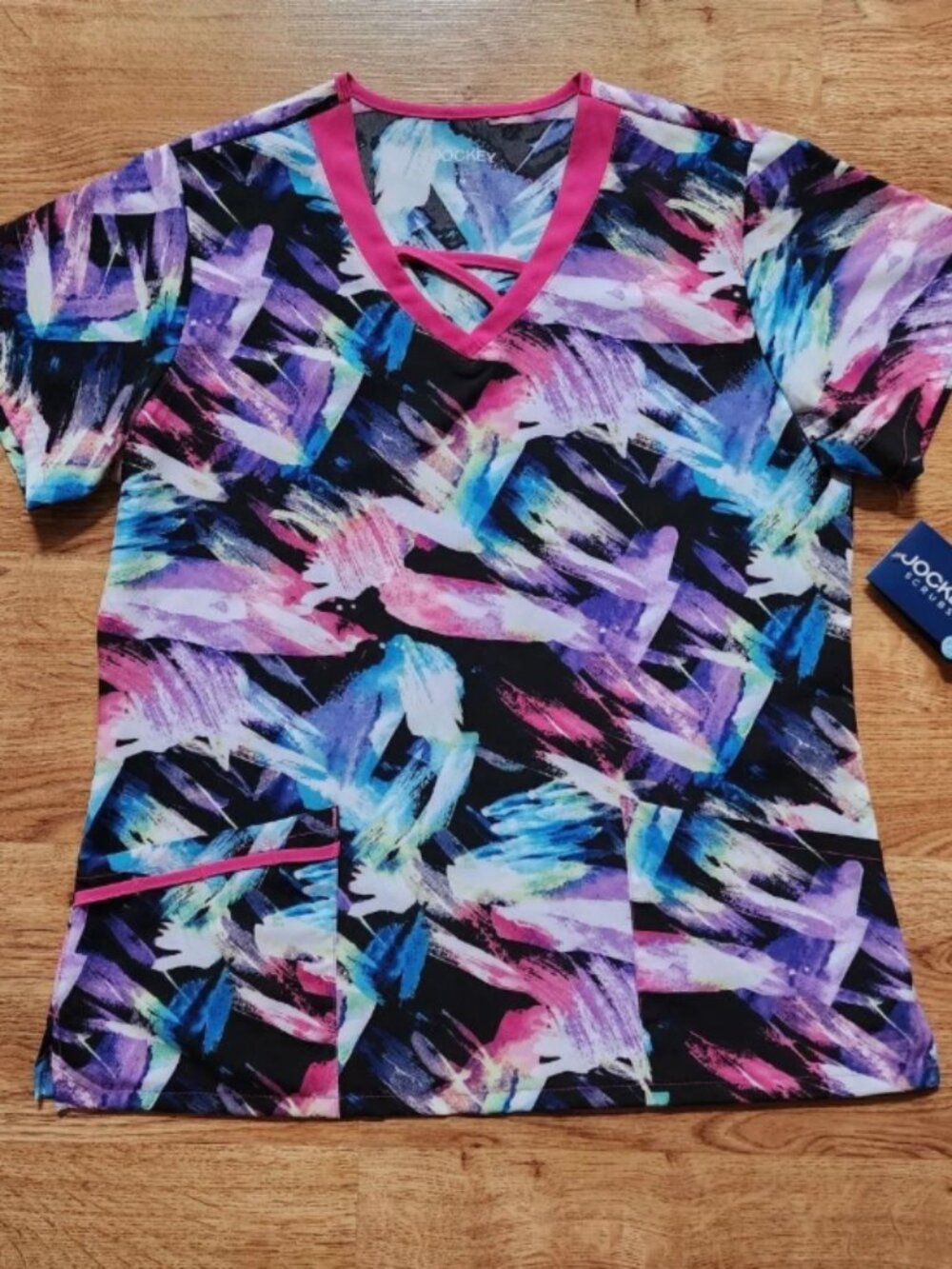 Jockey Performance Womens Scrub Top Size XS Velocity Moisture Wicking NWT Colors - Picture 10 of 11
